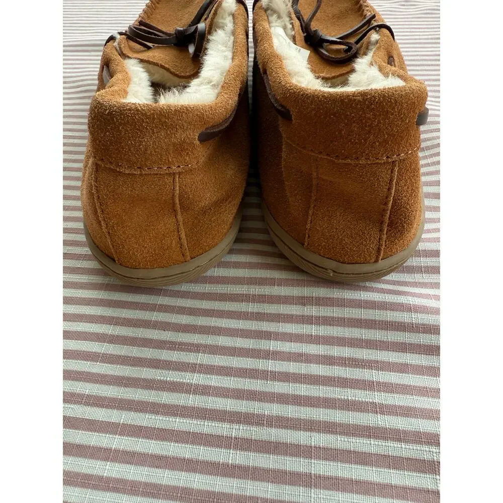 J. Crew Men's Brown Suede Moccasins Slippers Size 12 Casual